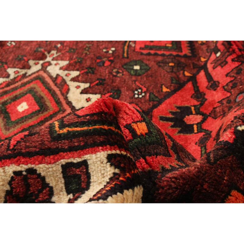 ECARPETGALLERY Hand-knotted Anadol Red Wool Rug - 3'11 x 11'6