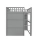 preview thumbnail 11 of 56, Full Size Solid Wood House Loft Bed with Ladder