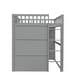 preview thumbnail 82 of 112, Solid Wood House Loft Bed with Ladder for Kids