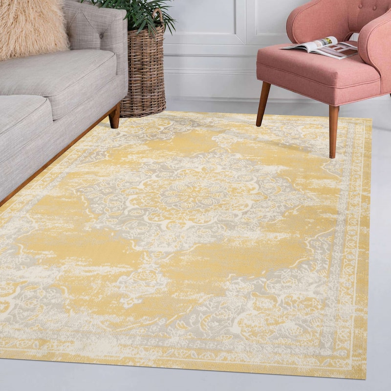 JONATHAN Y Rosalia Ornate Medallion Modern Area Rug