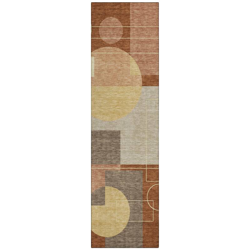 Machine Washable Indoor/ Outdoor Modern Filly Chantille Rug