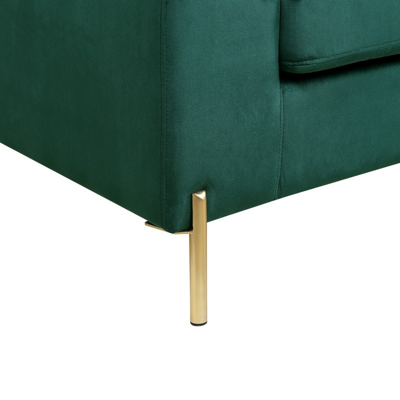 Modern Glam L-Shape Velvet Sectional Sofa Set Sofa Couch for Living Room