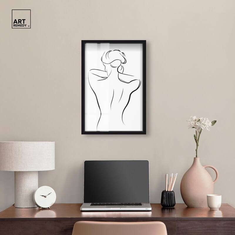 Woman in Contour II Shadowbox by Art Remedy