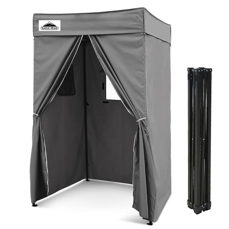 EAGLE PEAK Flex Compact 4x4 Pop-up Canopy Changing Room, Portable Privacy Dressing Room