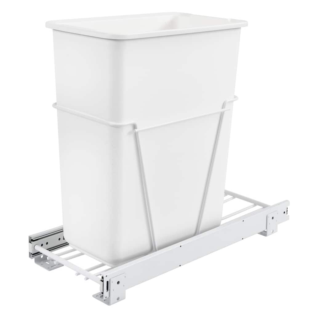 Rev-A-Shelf Single Pullout Kitchen Cabinet Trash Can 30 qt., RV-9PB S