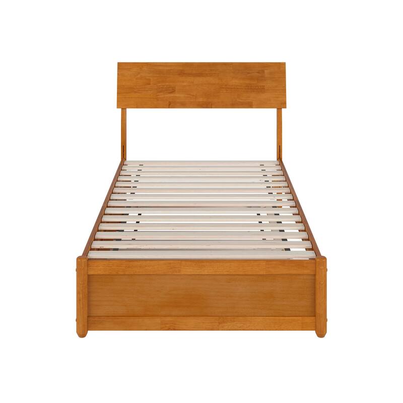 Norla Wood Platform Bed with Trundle