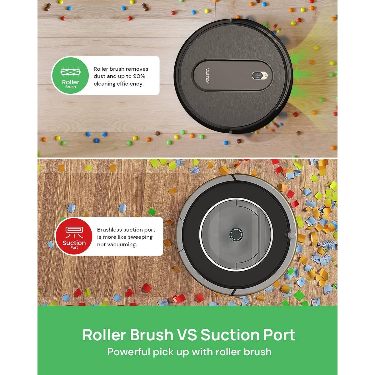 Robot Vacuum with 2000Pa Suction Power, 2.4GHz WiFi/App/Alexa/Siri