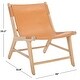 preview thumbnail 19 of 37, SAFAVIEH COUTURE Alanarose Leather Accent Chair - 26"W x 33"D x 33"H