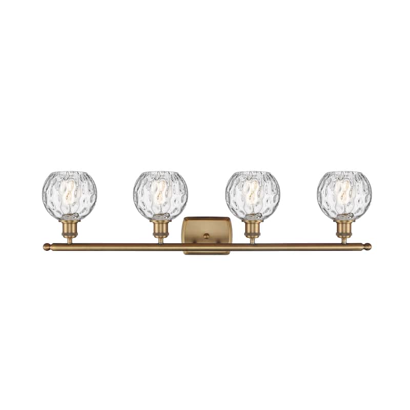 Innovations Lighting Athens Water Glass - 4 Light 36" Bath Vanity Light - 6"Shade
