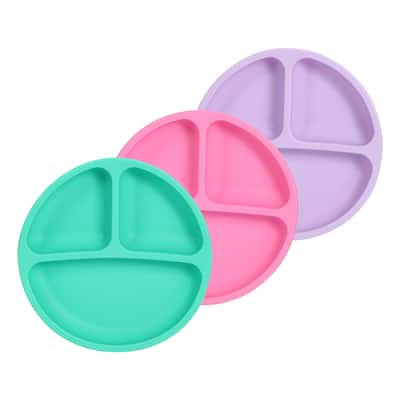 3pcs Toddler Plates with Suction