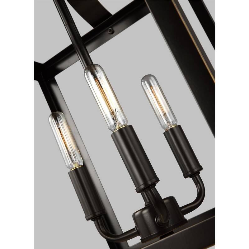 Bellevue Ipava 3 Light 10" Wide Mini Square Chandelier
