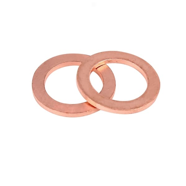 10pcs Copper Washer Flat Sealing Gasket Ring Spacer for Car 14 x 20 x 1.5mm