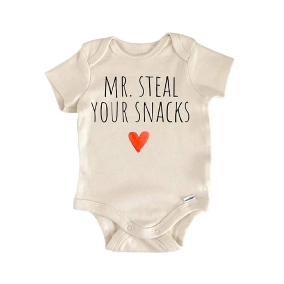 Snacks Food Foodie - Baby Boy Girl Clothes Infant Bodysuit Funny Cute Newborn
