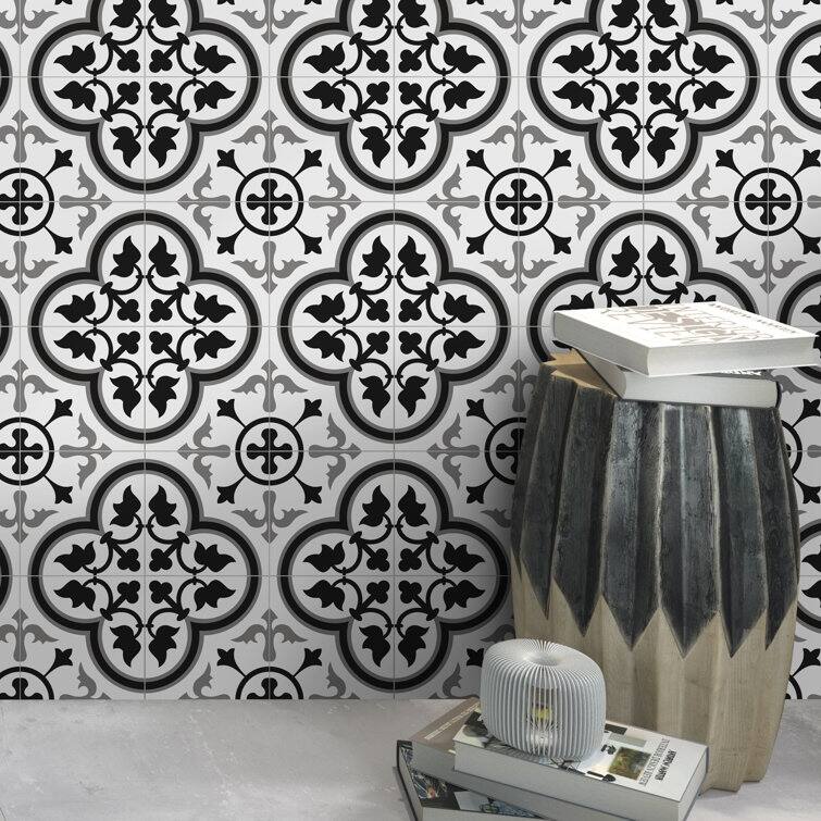 12" x 12" Stone Composite Patterned Peel & Stick Mosaic Tile