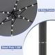 preview thumbnail 62 of 64, Ainfox 10 ft. Patio Offset Solar LED Umbrellas Cantilever Outside Umbrellas with Base