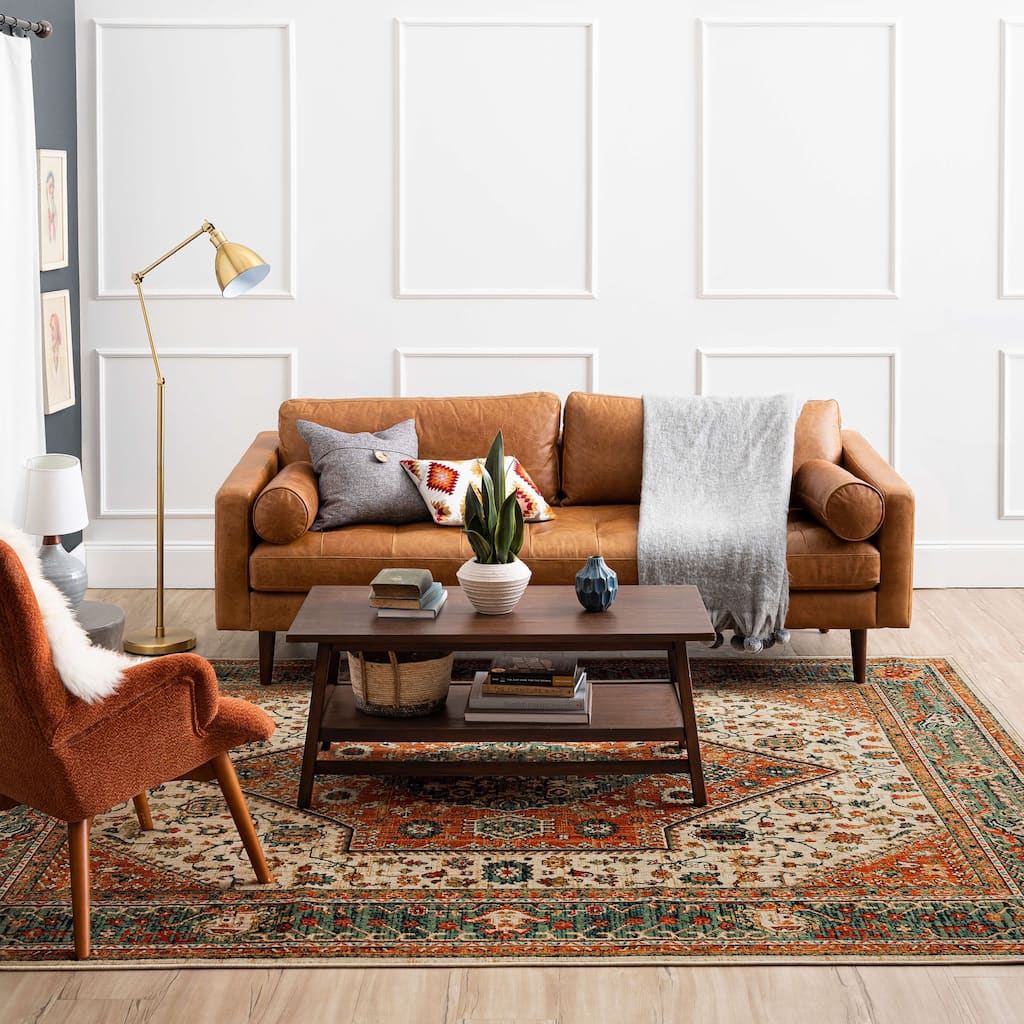 Mohawk Home Dunlop Traditional Medallion Area Rug