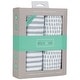 preview thumbnail 2 of 23, Ely's & Co. Waterproof Pack n Play - Mini Crib Sheet Set - 2 Pack - 38" x 24" Misty Blue Stripes & Splash