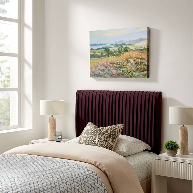 Eloise Upholstered Headboard - Mulberry - Twin