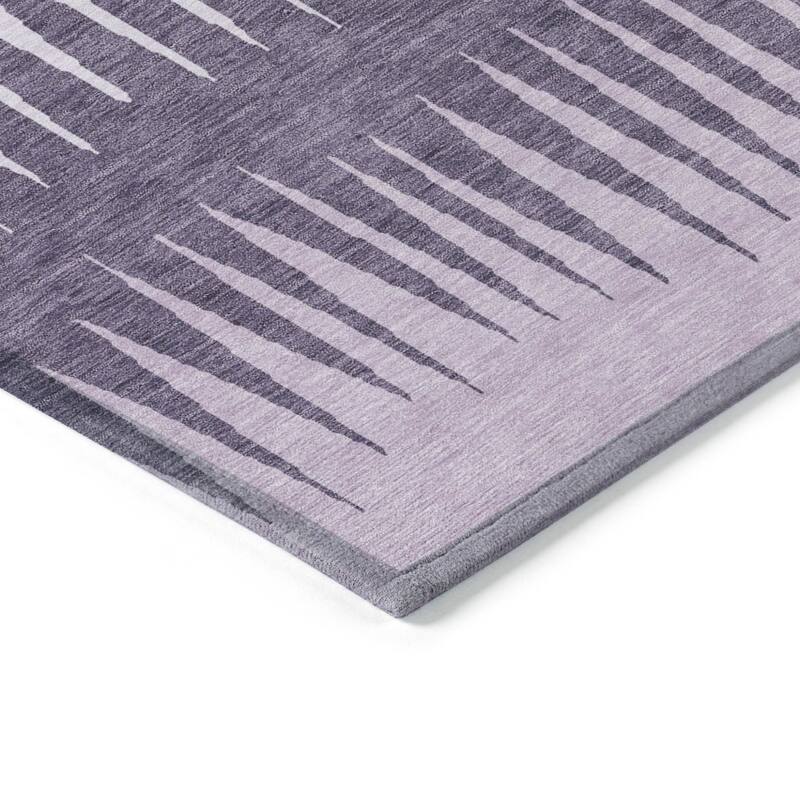HomeRoots Striped Transitional Rectangle Outdoor Rug