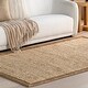 preview thumbnail 9 of 8, Nuloom Nava Casual Bordered Jute Area Rug
