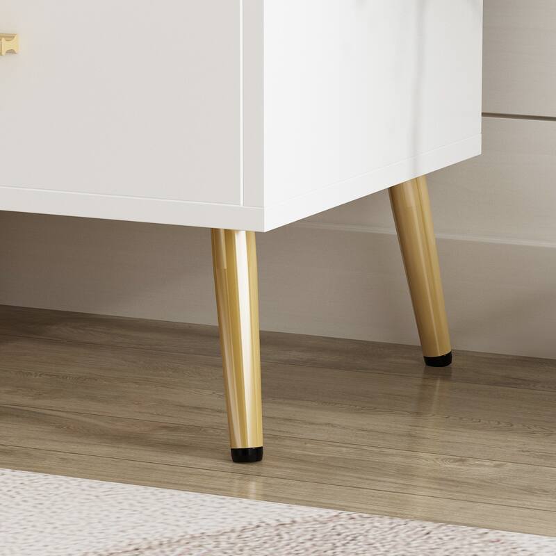 One Drawer Nightstand With One Open Shelf