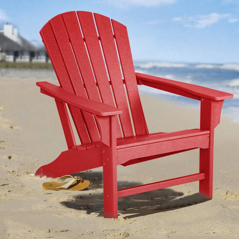 Recycled Plastic Modern Adirondack Chair,Outdoor Patio Chair