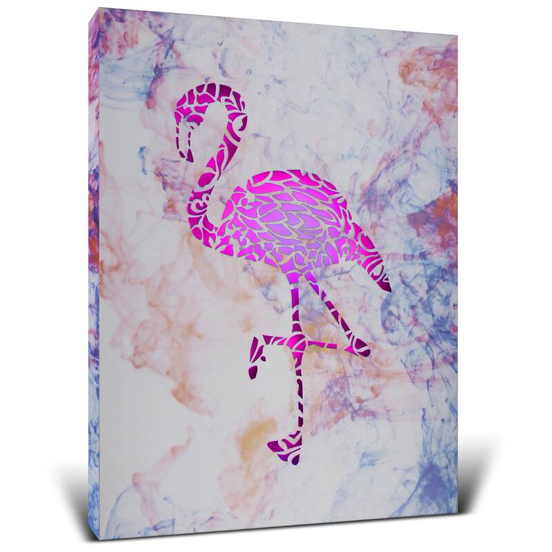 CoTa Global Flamingo Light Up LED Wall Art - Fun Changing Color LED - 15.75Lx11.9Wx1H inches