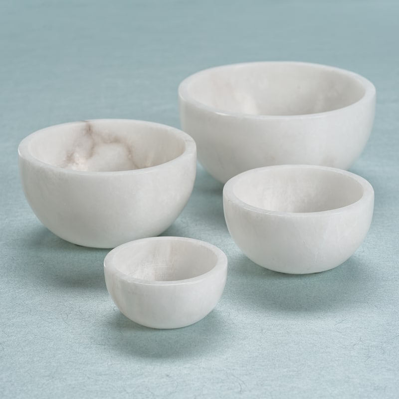 Baltic MultiServe White Alabaster Bowl