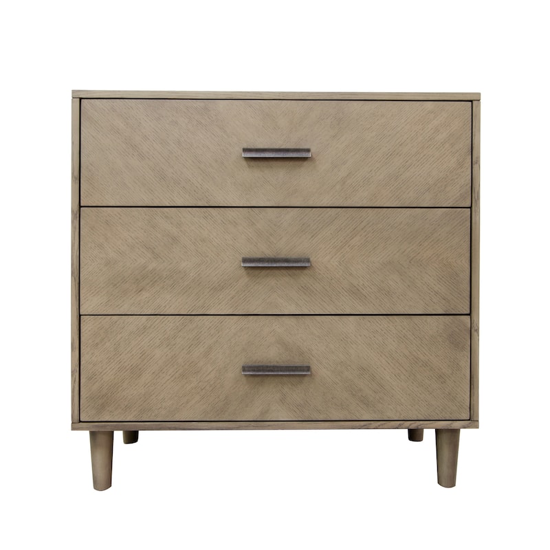 Bellview Three-Drawer Chest - Brown - 36x17x36 - 36x17x36 - Brown - Wood