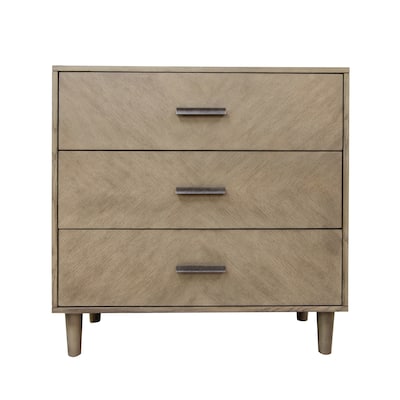 Bellview Three-Drawer Chest - Brown - 36x17x36