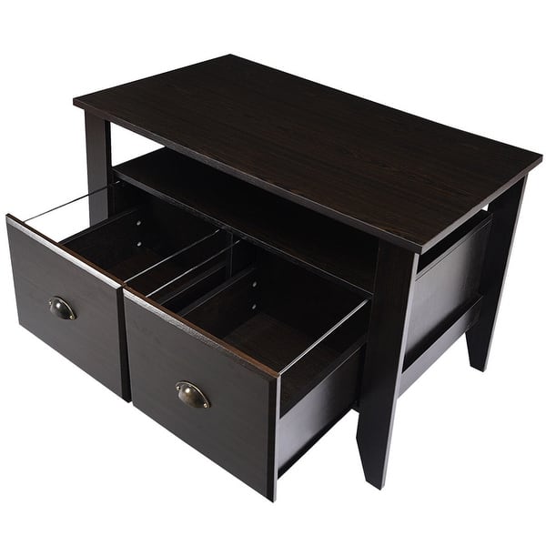 Costway Multi Function Lateral File Cabinet Coffee Table Tv Stand 35 5 X 20 5 X 24 5 Overstock 25484377