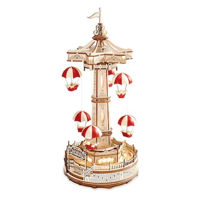 DIY 3D Electro Mechanical Puzzle - Electro Mechanical Parachute Tower 184Pcs