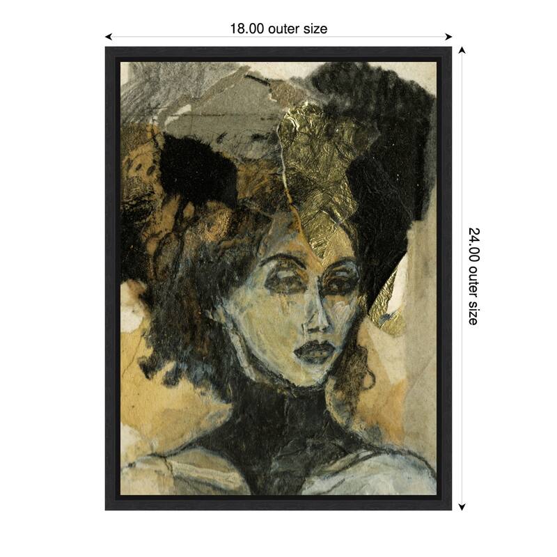 Ethereal Gaze by Ute Rathmann (18 x 24 in.), Framed Canvas Wall Art Print