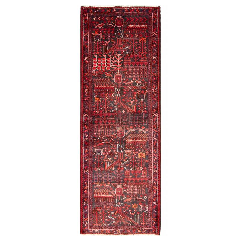 ECARPETGALLERY Hand-knotted Andelz Black Wool Rug - 3'6 x 9'9 - Black - 3'6 x 9'9