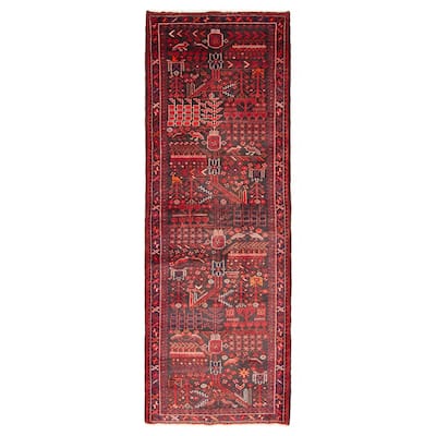 ECARPETGALLERY Hand-knotted Andelz Black Wool Rug - 3'6 x 9'9