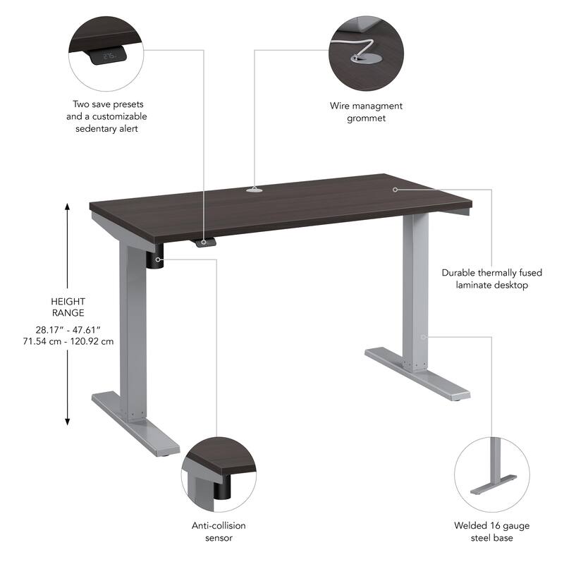 Bush Business Furniture Move 40 Series 48x24 Adjustable Standing Desk