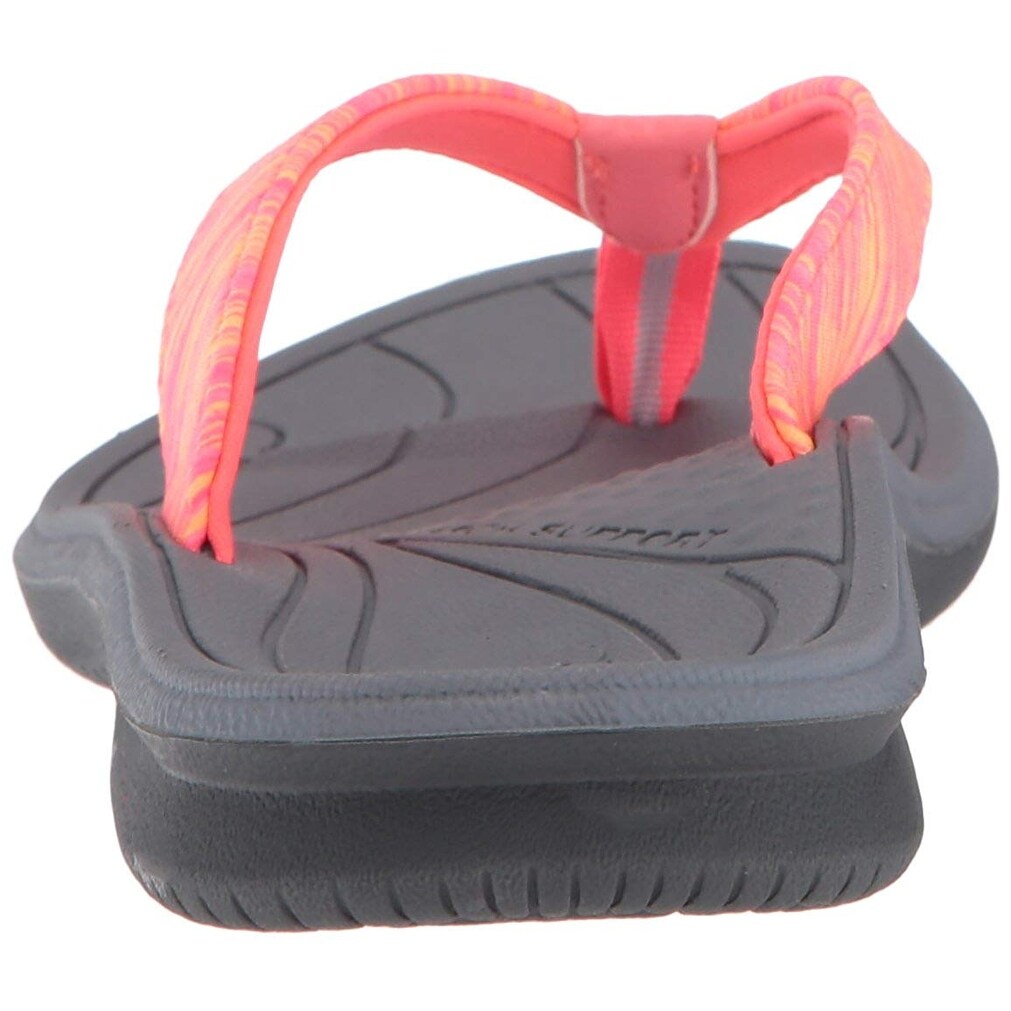 new balance women's cush  heathered thong sandal