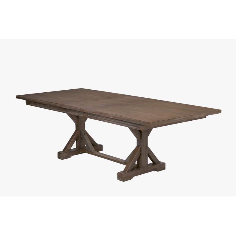 Best Quality Furniture Rustic Trestle 9-piece Dining Set