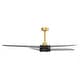 preview thumbnail 16 of 19, 60-in Black Modern ABS 4-Blade Energy Saving DC Motor LED Ceiling Fan with Light and Remote