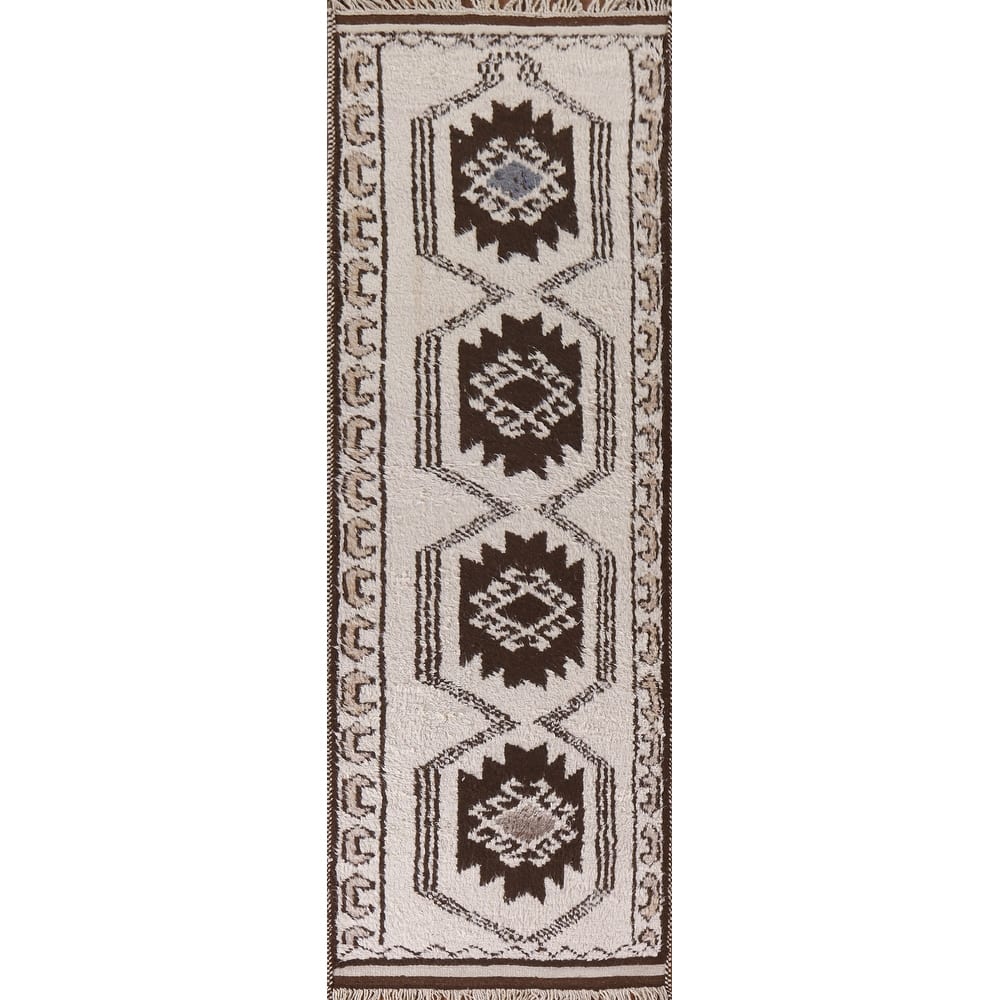 Anatolian Runner Rug Handmade Turkish Wool Carpet - 3'2"x 11'4"