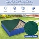 preview thumbnail 9 of 7, Gymax Kids Outdoor Sandbox 48.5'' x 48.5'' x 12.5'' Large HDPE Sandpit