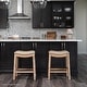 preview thumbnail 42 of 98, Maven Lane 31" Adrien Saddle Kitchen Bar Height Stool - N/A