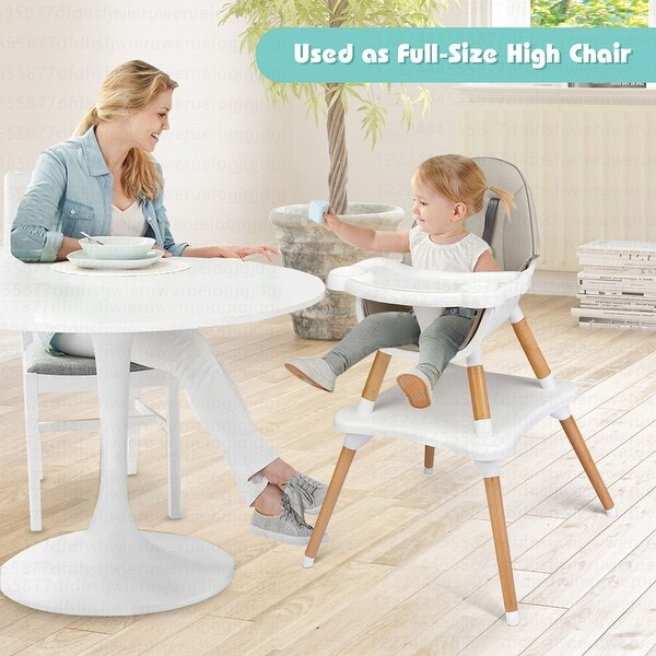 Wooden convertible high chair on sale
