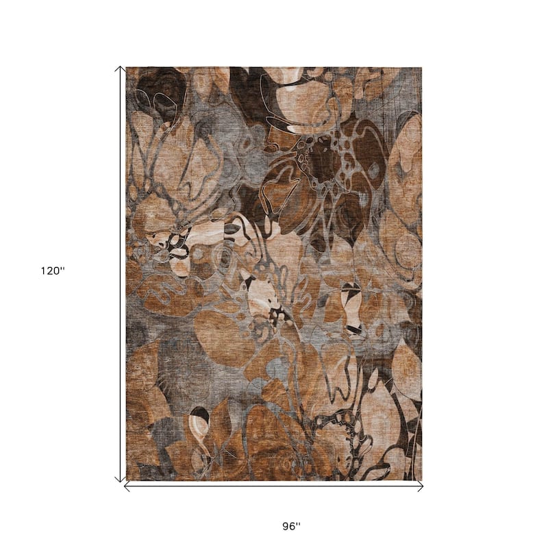 Alrira Artistic Abstract Weather Resistant Versatile Elegance Outdoor Rug