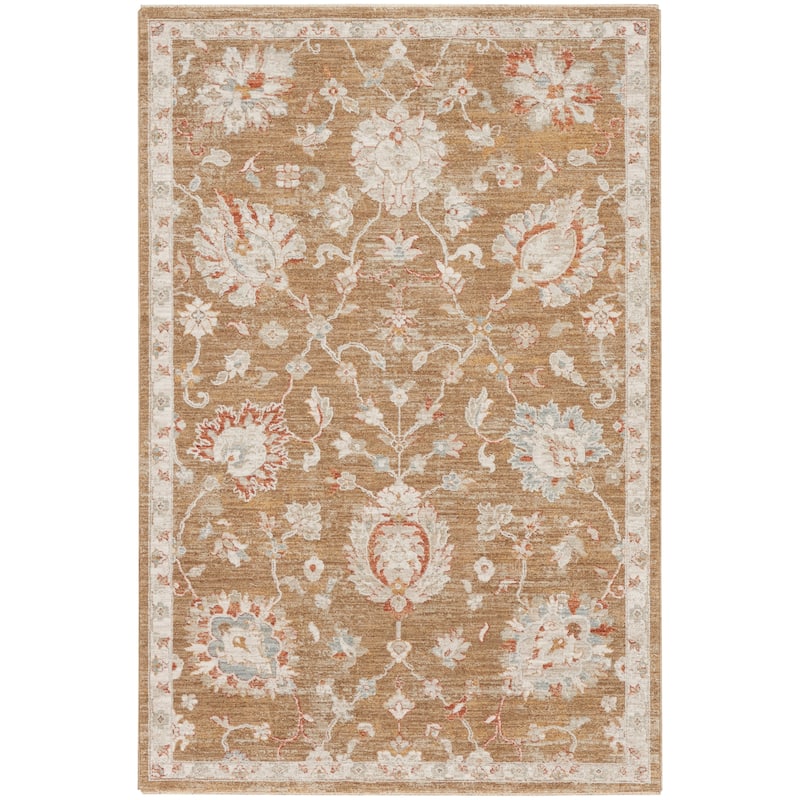 Nourison Asher Bordered Area Rug - Mocha - 3'11" x 5'11"