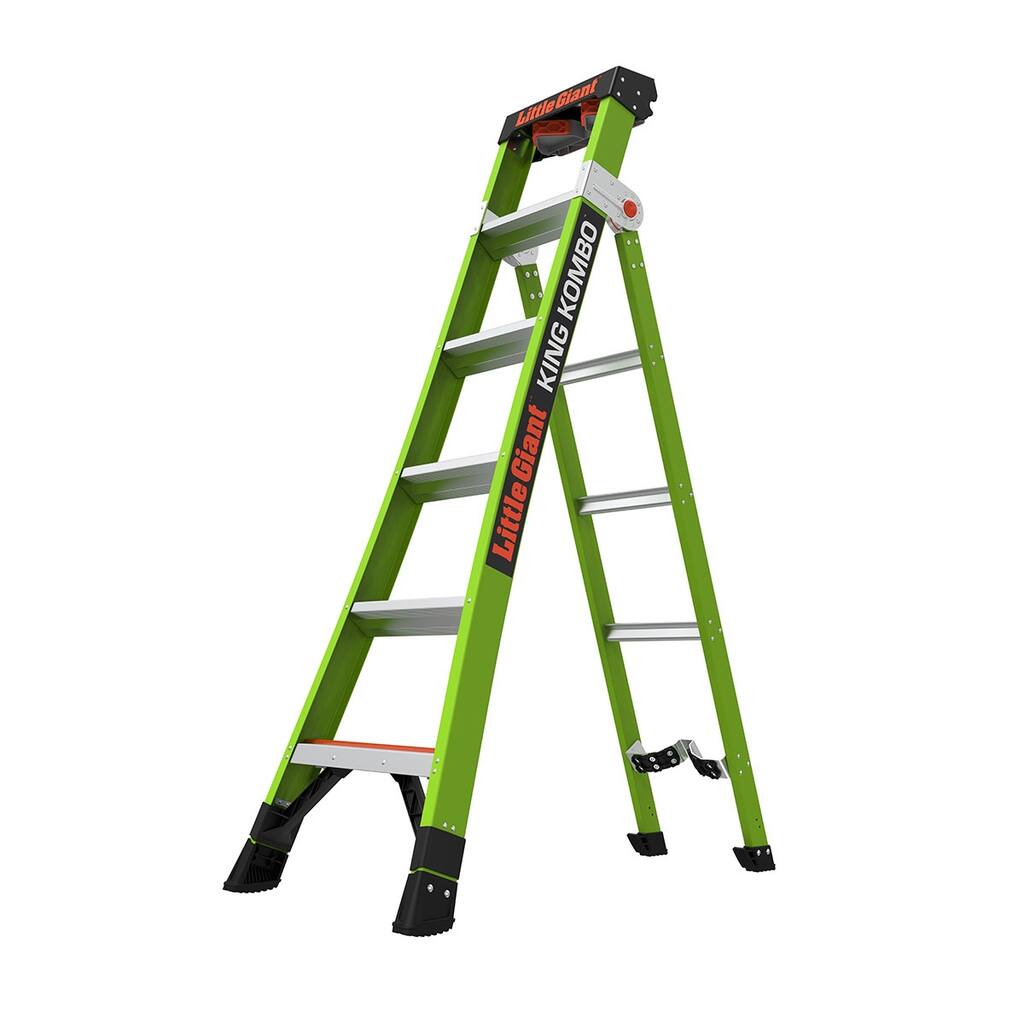 Little Giant King Kombo Professional 6'-10' Fiberglass 3-in-1 Ladder