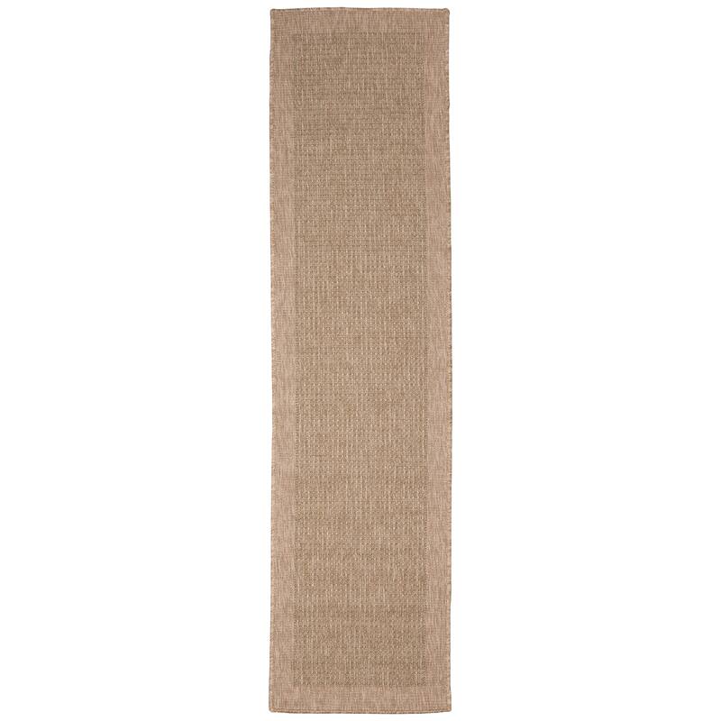 Liora Manne Sahara Texture Border Indoor/Outdoor Rug - 1'11" x 7'6" - Green