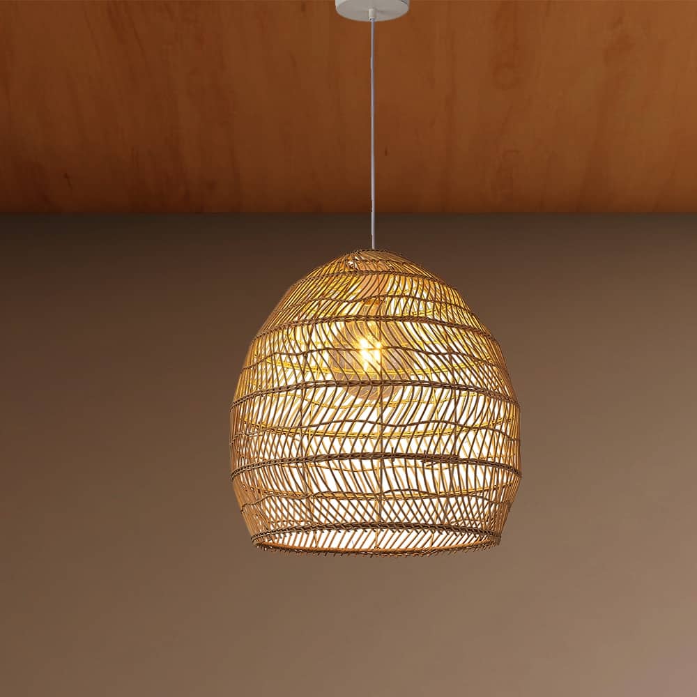 17 inch bamboo cage shape pendant