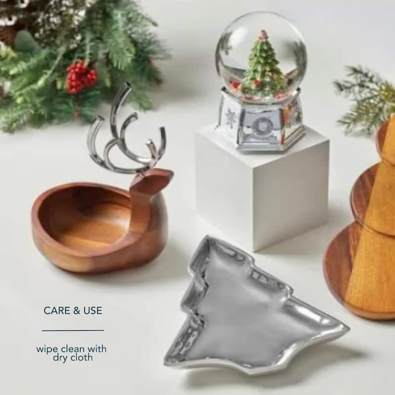 Nambe Holiday Reindeer Candy Dish