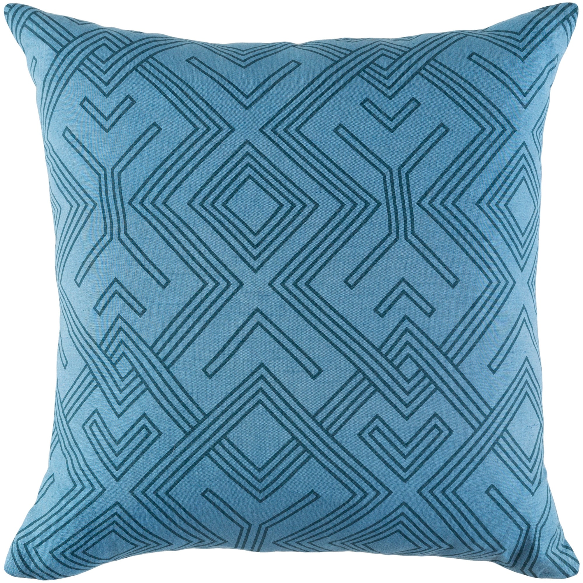 Decorative Asbury Denim 18-inch Throw Pillow Cover